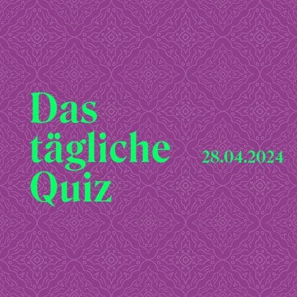 Quiz vom 28. April 2024: Leg dein Allgemeinwissen auf die Waage!