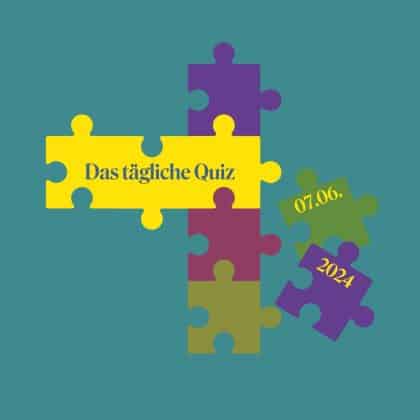 Quiz vom 7. Juni 2024: Trainiere dein Gehirn mit spannenden Fragen!