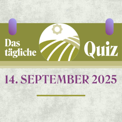 Quiz des Tages vom 14. September 2025: Schärfe dein Gehirn!
