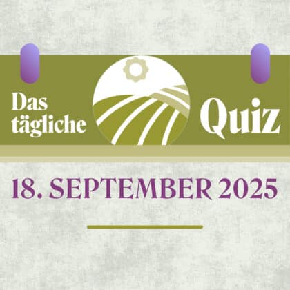 Quiz des Tages vom 17. September 2025 Viele andere Quiz für besseres Allgemeinwissen! heutiges Tagesquiz Quiz des Tages vom 17. September 2025 Tagesquiz Hol dir deine tägliche Portion Allgemeinwissen mit dem Quiz des Tages vom 17. September 2025. Teste, wie fit du bist!