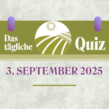 Quiz des Tages vom 3. September 2025: Bring dein Gehirn in Schwung!