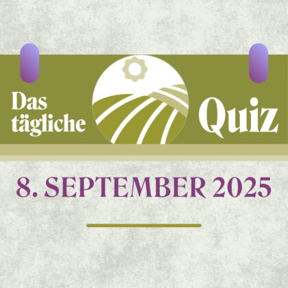 Quiz des Tages vom 8. September 2025: Wie fit ist dein Verstand?