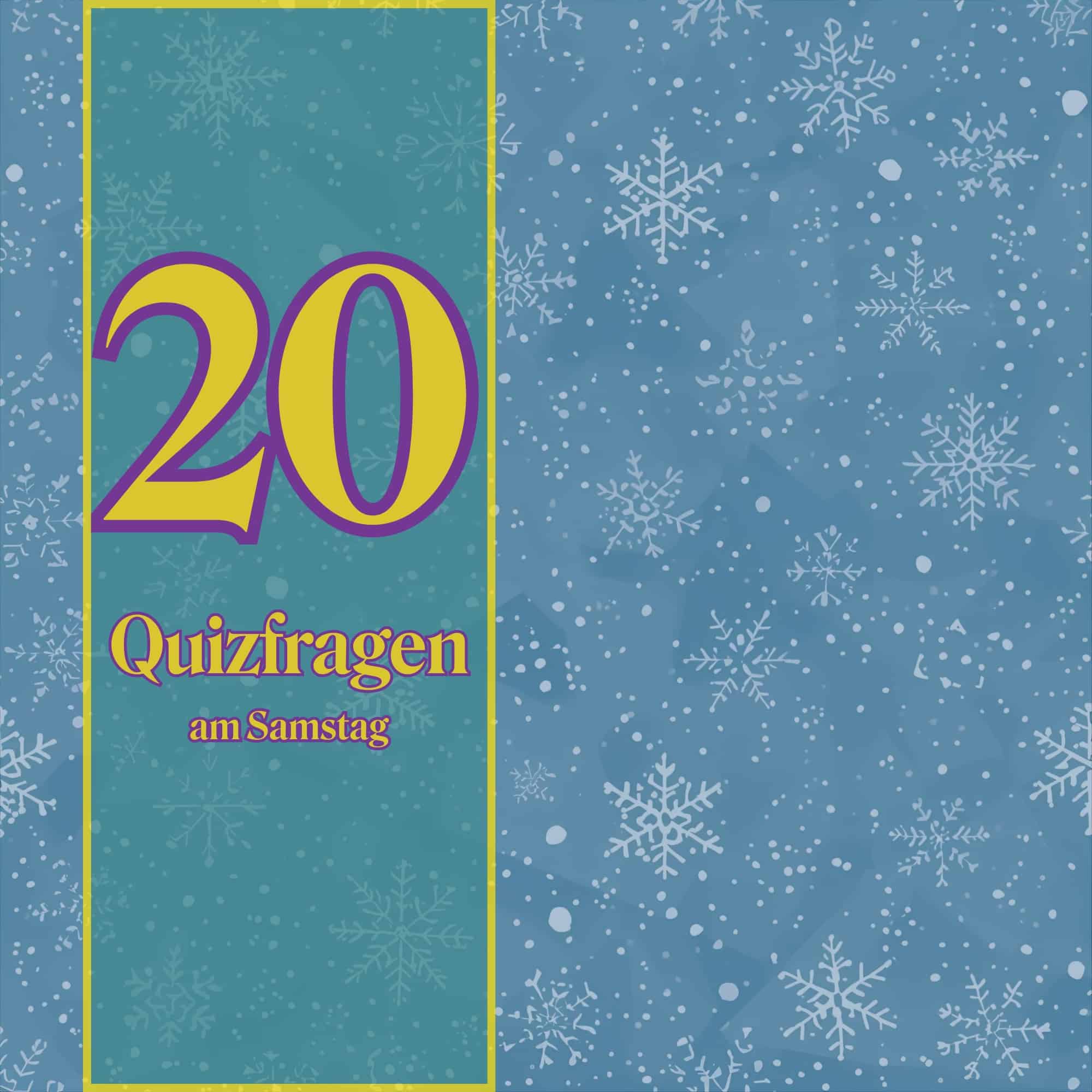 20 Quizfragen am Samstag, weil dein Hirn jetzt glüht