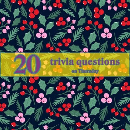 20 trivia questions on Thursday