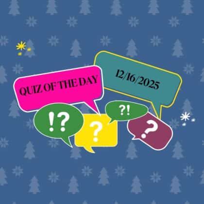 Daily quiz of December 16, 2025