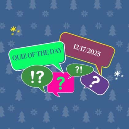 Daily quiz of December 17, 2025