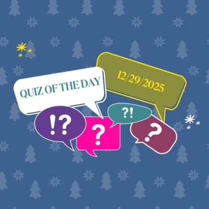 Daily quiz of December 29, 2025