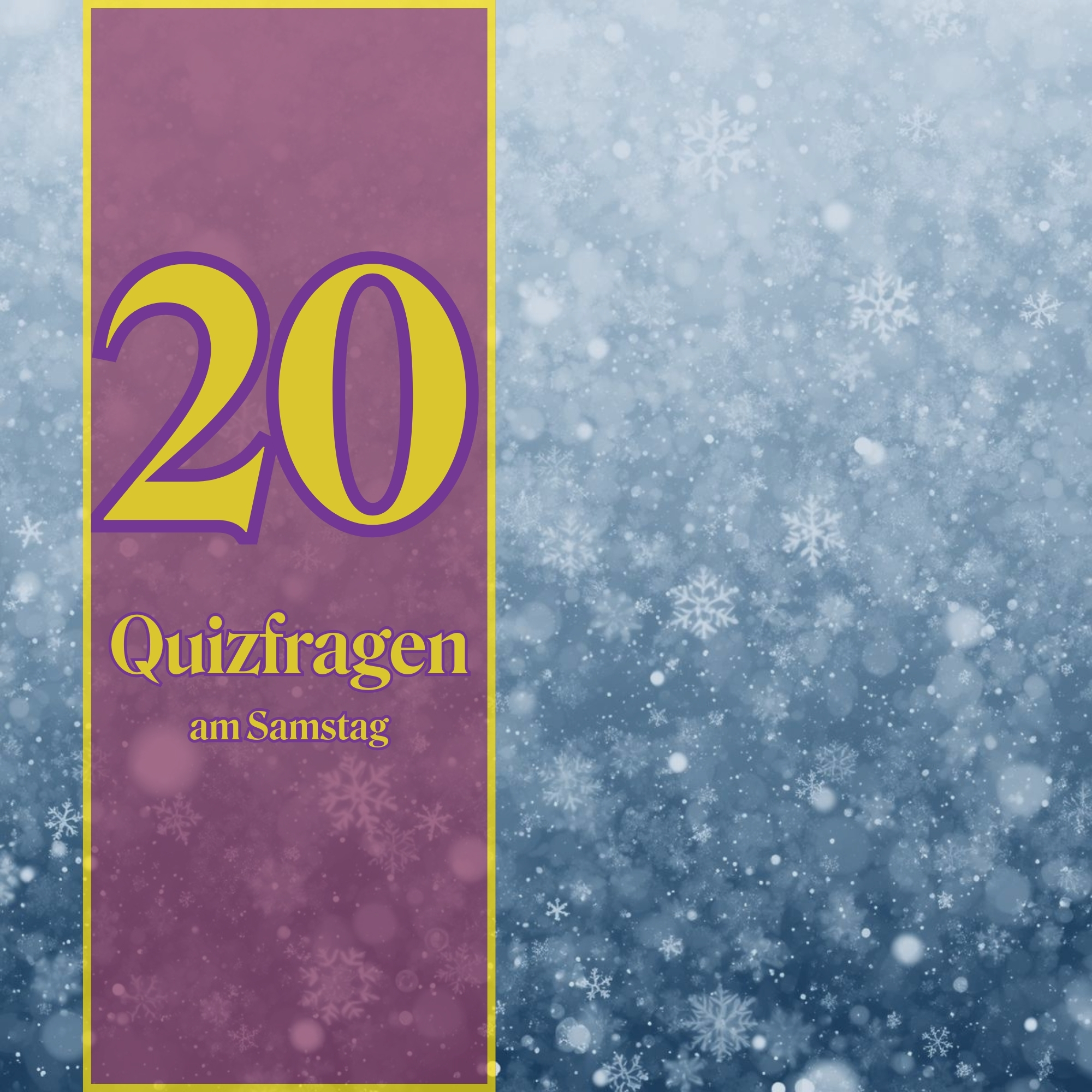 20 Quizfragen am Samstag, weil Wissen entspannt