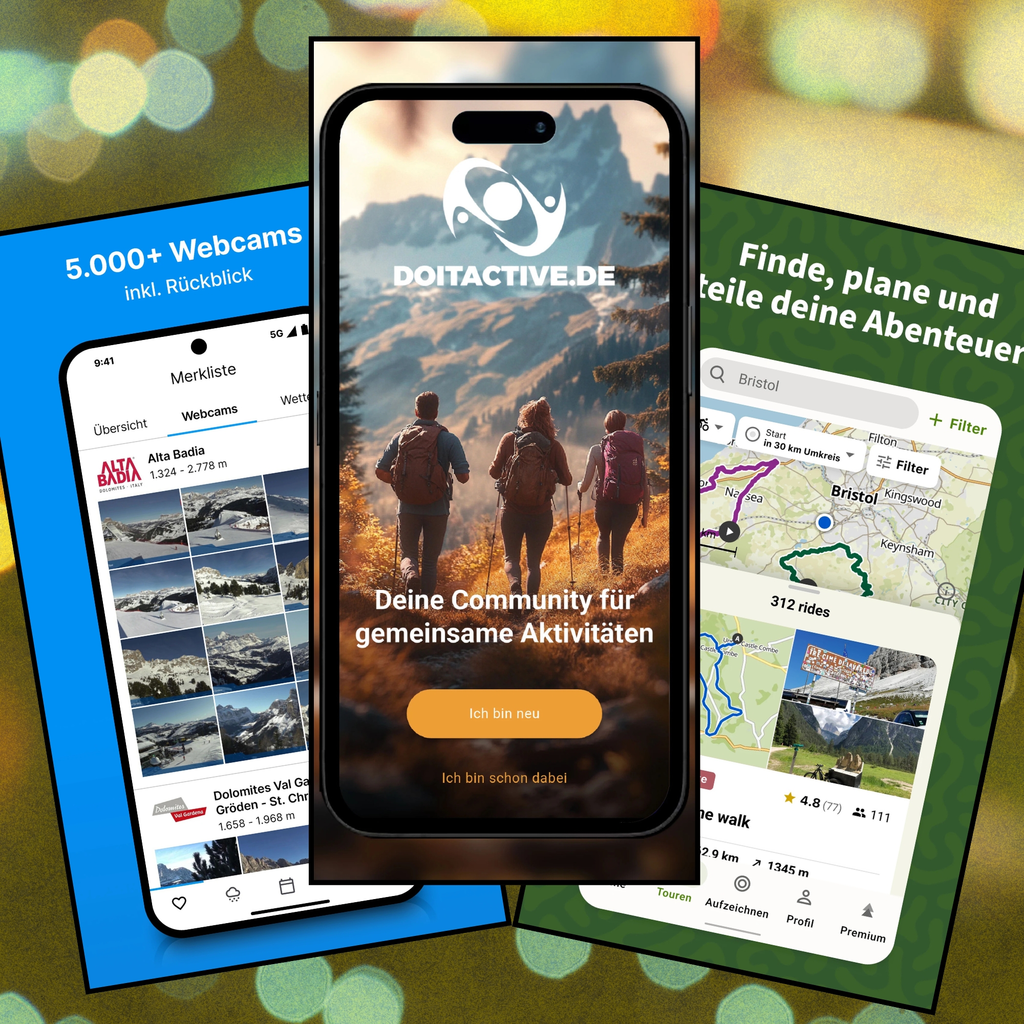 Quiz zu Freizeit-Apps und Wege, aktiv zu werden
