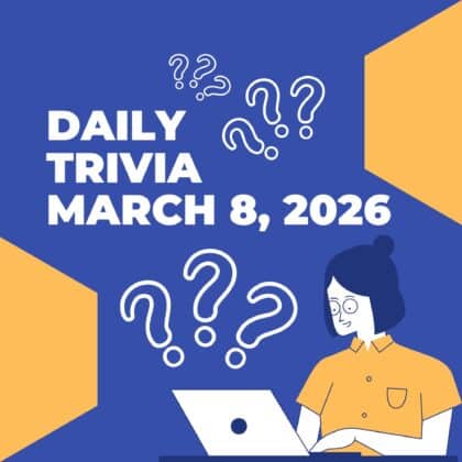 Daily trivia March 7, 2026: Short and perfect for the subway!