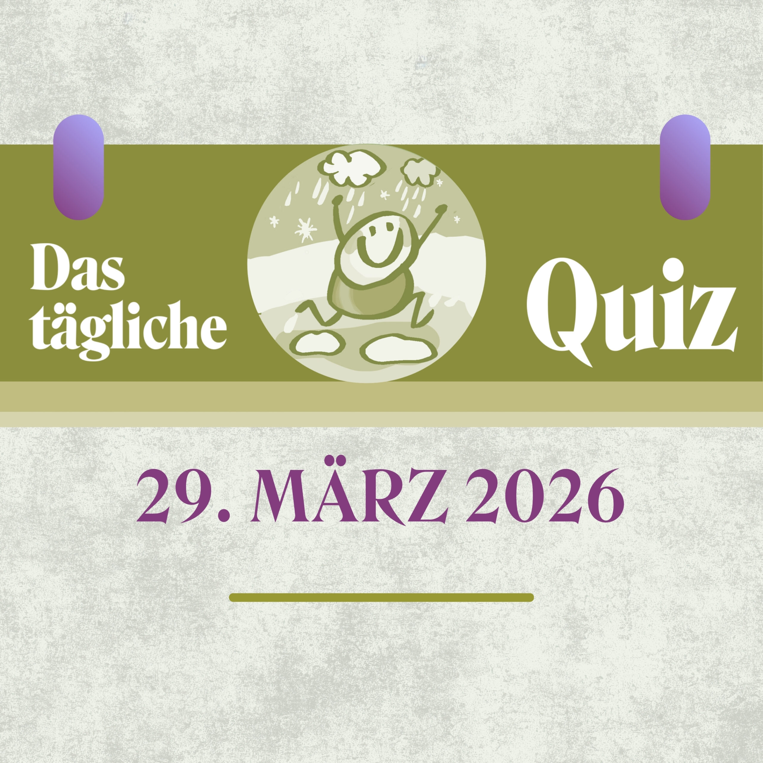 Quiz des Tages vom 29. März 2026: Denk dich zum Erfolg!