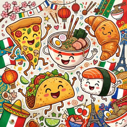 Wissenstest für Feinschmecker: Magst du die internationale Küche?