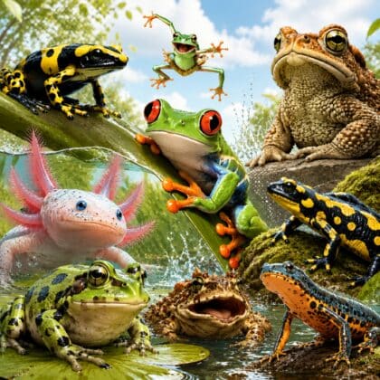 Amphibien-Quiz: Wie tief versinkst du im Schlamm?