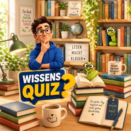 Einfaches Wissensquiz: 11 Fragen für clevere Buchwürmer!