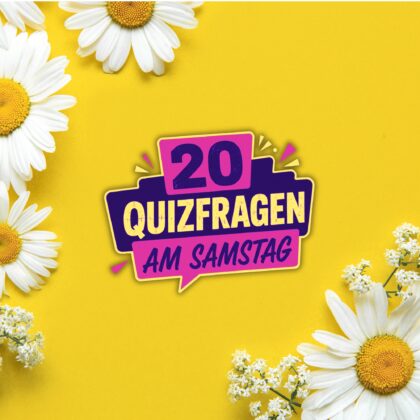20 Quizfragen am Samstag, damit das Wochenende rockt