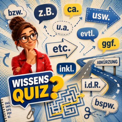 Einfaches Wissensquiz: 11 Fragen für Fans von Abkürzungen