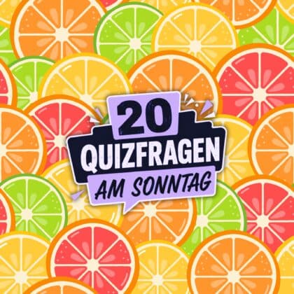 20 Quizfragen am Sonntag, weil dein Wissen heute glänzt