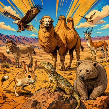 Tierquiz: Kennst du die tierischen Exoten der Wüste Gobi?