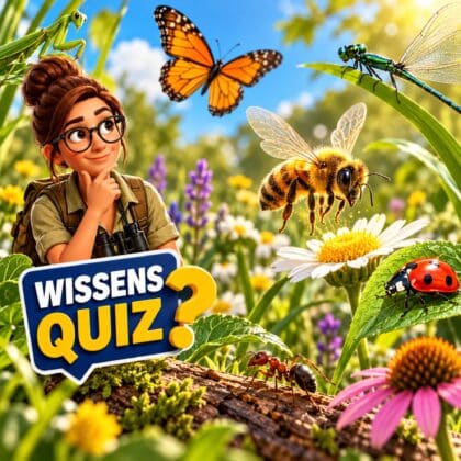 Einfaches Wissensquiz: 11 Fragen über die Welt der Insekten