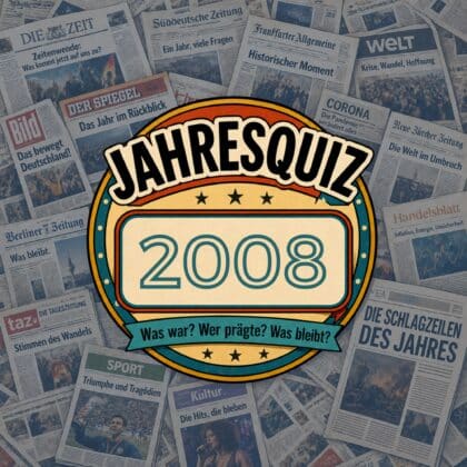 Jahresquiz 2008: 7 Fragen für echte Erinnerungsprofis